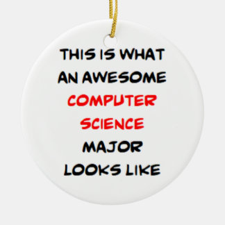 computer science major, awesome ceramic tree decoration