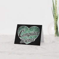 Computer Science Retro Heart Blackboard Love
