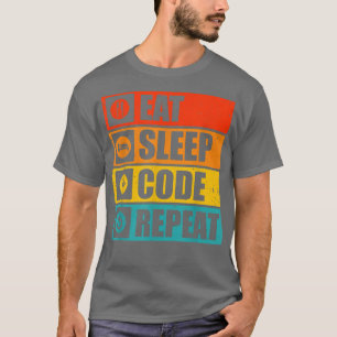 Computer Science Shirts Eat Sleep Code Repeat Prog