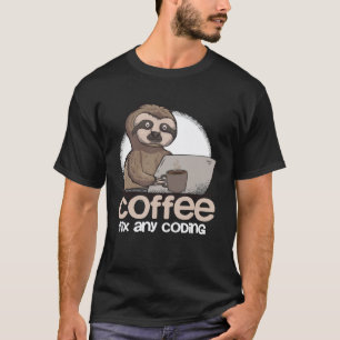 Computer Science Sloth Programmer Coding  For IT C T-Shirt