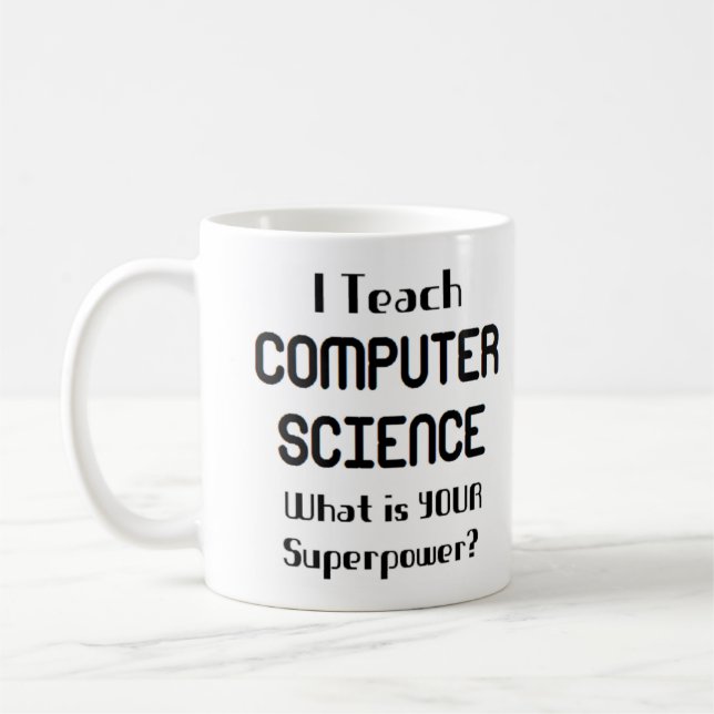 computer science teach coffee mug (Left)