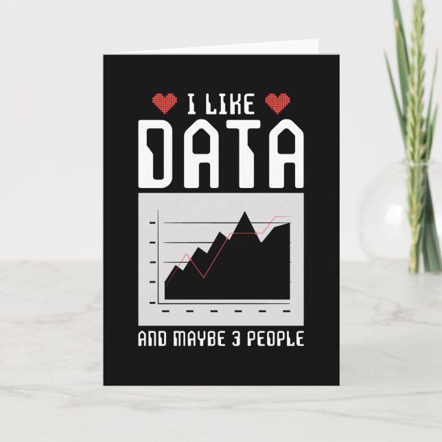 Computer Scientist Data Analyst Gift Card (Front)