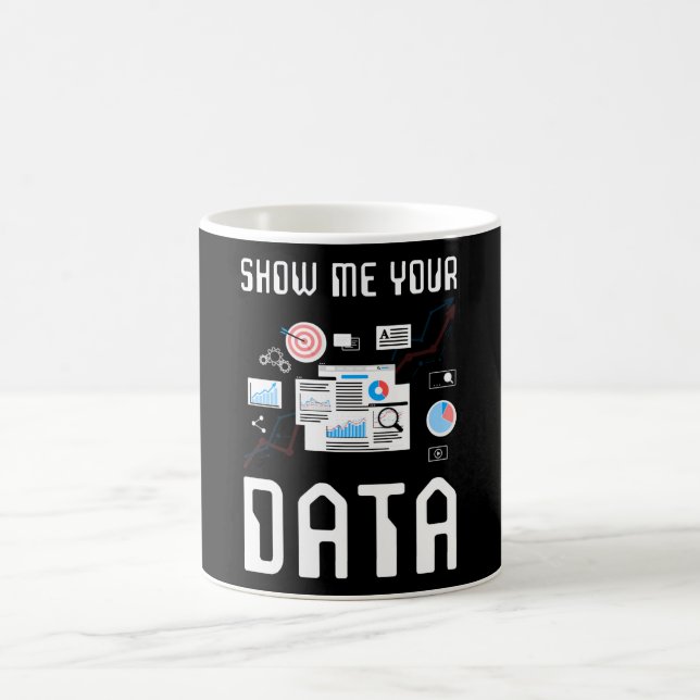 Computer Scientist Data Analyst Gift Coffee Mug (Center)