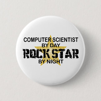 Computer Scientist Rock Star 6 Cm Round Badge