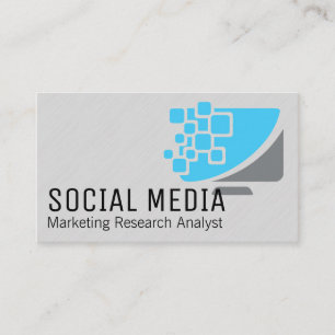 Computer Screen Digital Logo Business Card