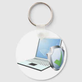 Computer security concept key ring