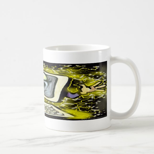 Computer Shock Coffee Mug (Right)