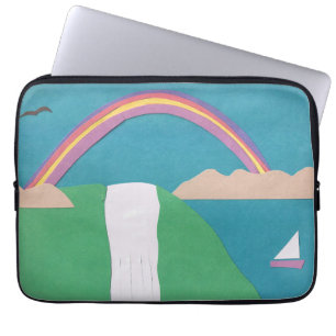 Computer Sleeve with Waterfall Scene