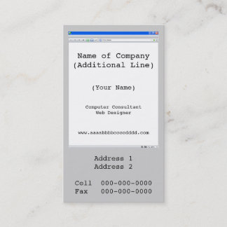 Computer Tech Business Card