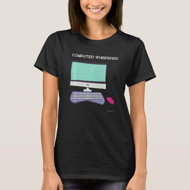 Computer Tech Whisperer Wizard Support  12 T-Shirt (Front)