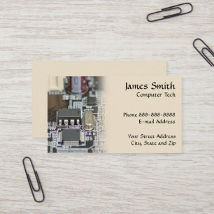 Computer Technician Programmer Business Card