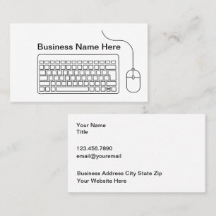 Computer Technology Theme Business Cards