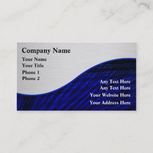 Computer Theme Business Profile Cards