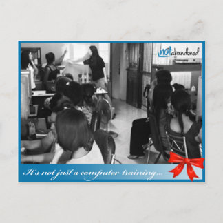 Computer Training for 1 Girl Postcard