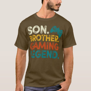 Computer Video game Geek son brother gaming legend T-Shirt