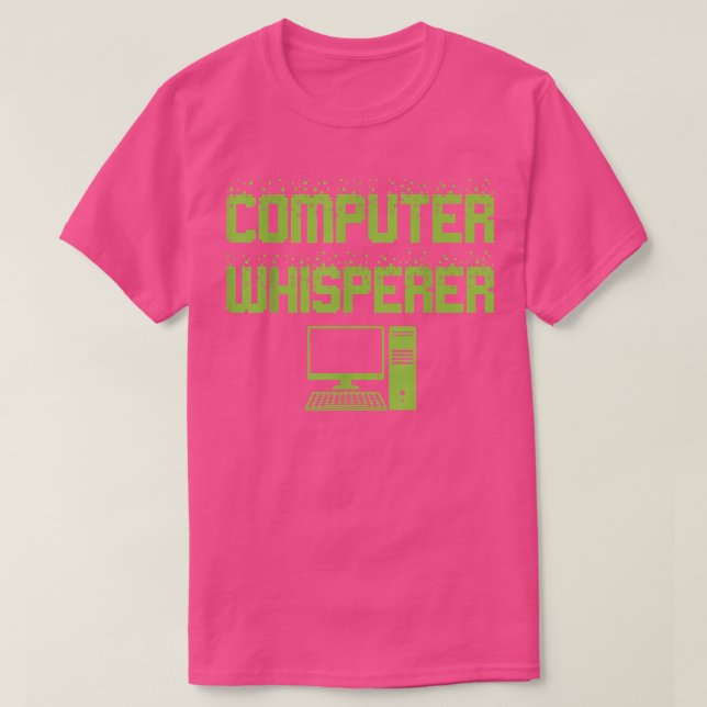 Computer Whisperer Computer Science Programming Co T-Shirt (Design Front)