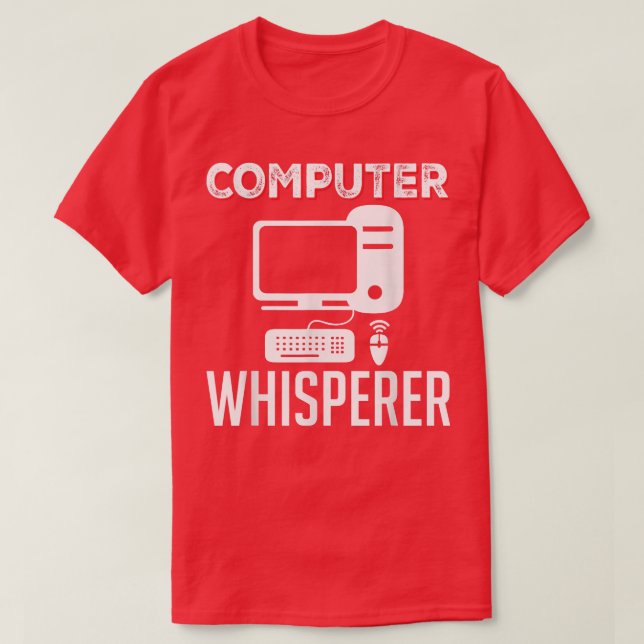 Computer Whisperer Computer Science Programming Co T-Shirt (Design Front)