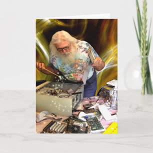 COMPUTER WIZARD GREETING CARD