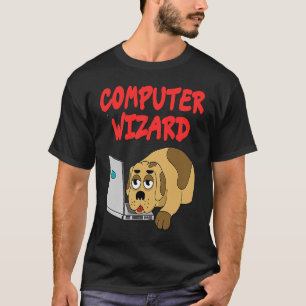 computer wizard programmer computer nerd new T-Shirt