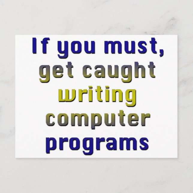 ComputerPrograms Postcard (Front)