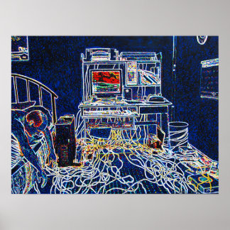 Computers and Wires Poster