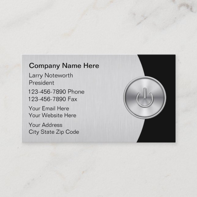 Computers Business Cards (Front)