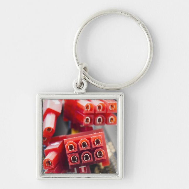 Computers Cable Connector Key Ring (Front)