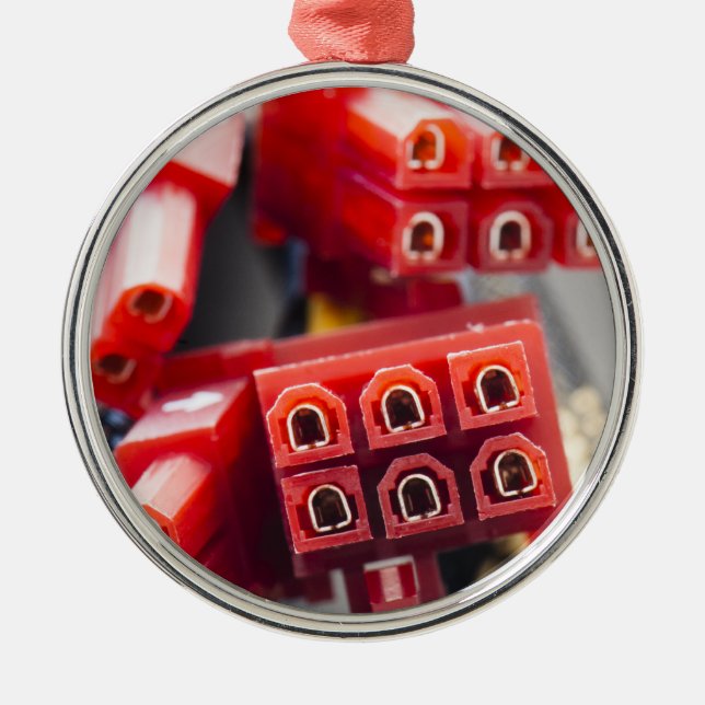 Computers Cable Connector Metal Tree Decoration (Front)