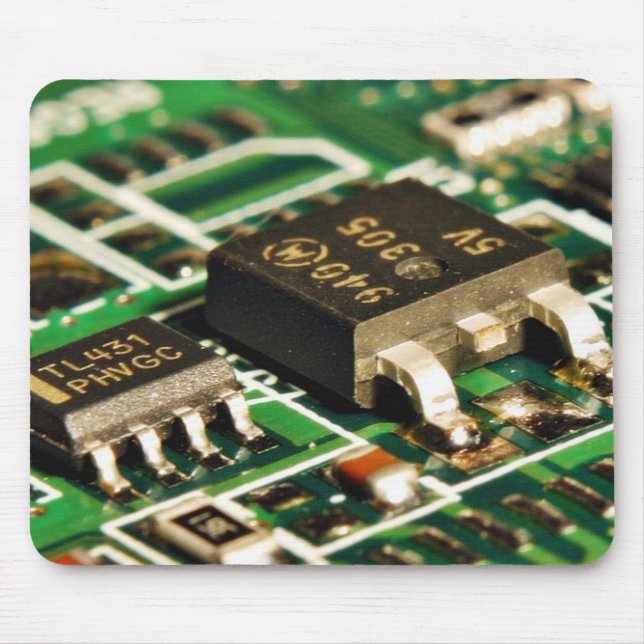 Computers Chips Circuits Mouse Mat (Front)