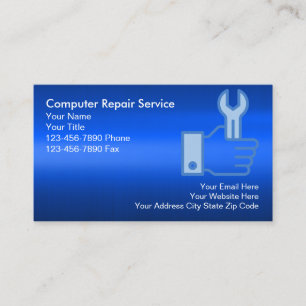 Computers Repair Service Professional Business  Card