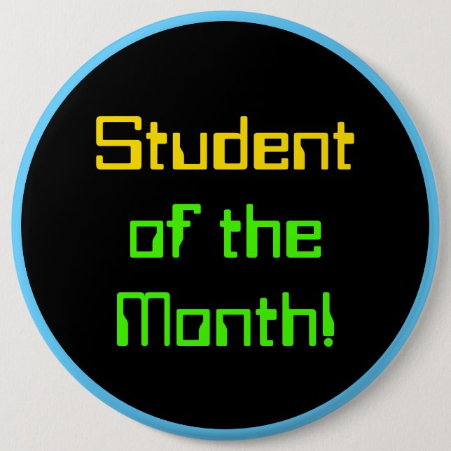 Computing Themed "Student of the Month!" Button (Front)
