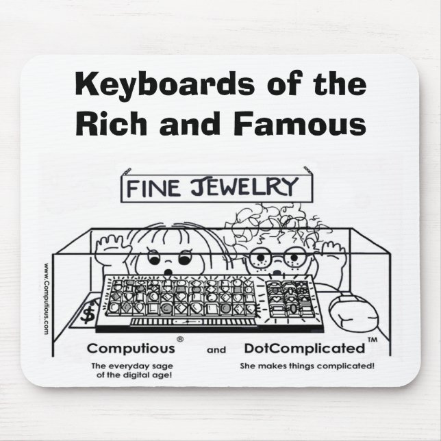 Computious & DotComplicated(TM) Bling-Bling Mouse Mat (Front)