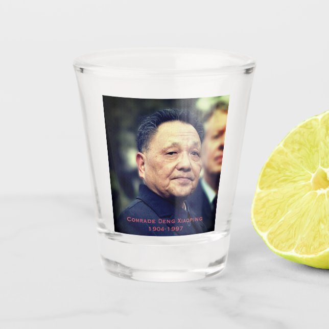 Comrade Deng Xiaoping - Chinese Leader Shot Glass (Front)