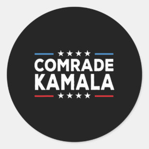 Comrade Kamala Anti Kamala Harris Classic Round Sticker