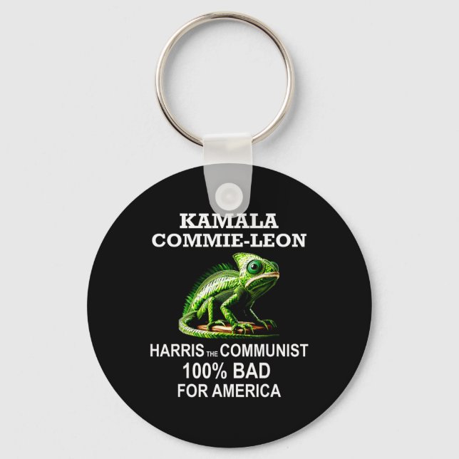 Comrade Kamala Commie Leon Commieleon Communist Ha Key Ring (Front)