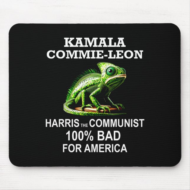 Comrade Kamala Commie Leon Commieleon Communist Ha Mouse Mat (Front)