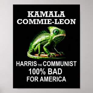 Comrade Kamala Commie Leon Commieleon Communist Ha Poster