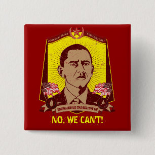 Comrade Obama Customisable Slogan Button