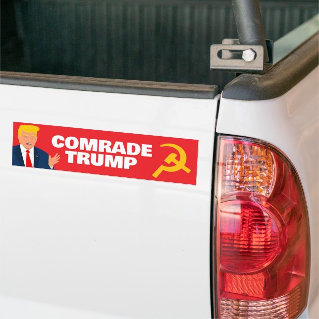 Comrade Trump cartoon funny world politics Bumper Sticker (On Truck)