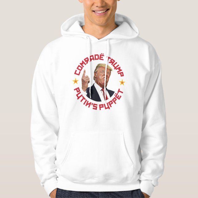 Comrade Trump: Putin's Puppet Soviet Illustration Hoodie (Front)