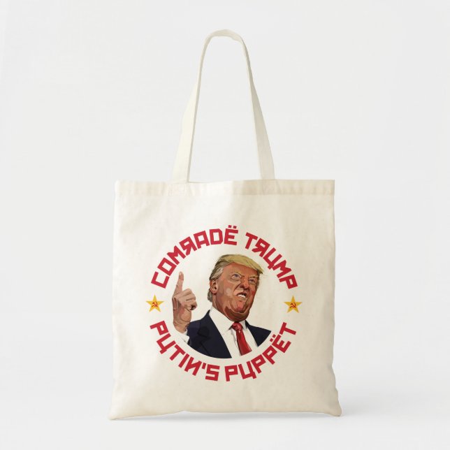 Comrade Trump: Putin's Puppet Soviet Illustration Tote Bag (Front)