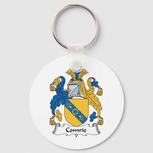 Comrie Family Crest Key Ring (Front)
