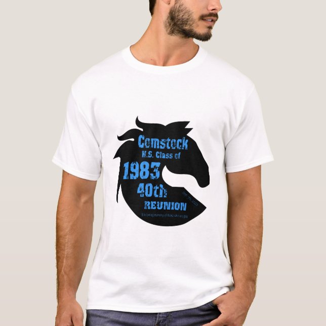 Comstock 40th reunion T-Shirt (Front)