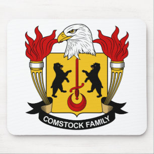Comstock Family Crest Mouse Mat