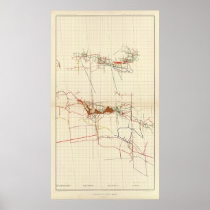 Comstock Mine Maps Number III Poster