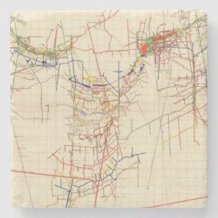 Comstock Mine Maps Number IV Stone Coaster