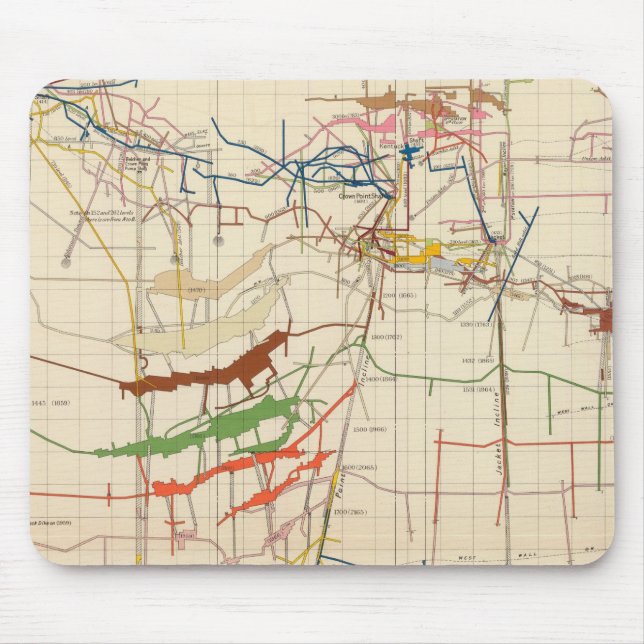 Comstock Mine Maps Number VI Mouse Mat (Front)