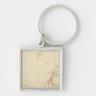 Comstock Mine Maps Number VII Key Ring
