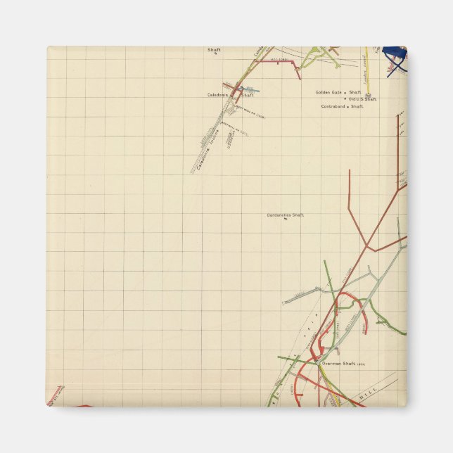 Comstock Mine Maps Number VII Magnet (Front)