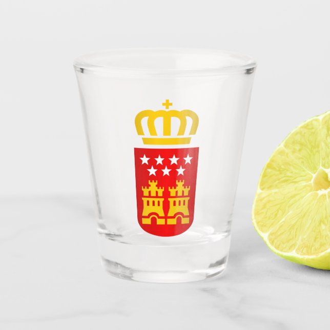 Comunidad de Madrid Apparel Shot Glass (Front)